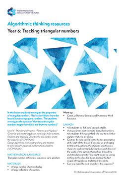 Tracking triangular numbers