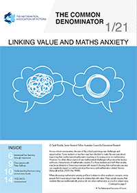 Download the January 2021 issue of The Common Denominator, a quarterly magazine for mathematics educators by the Mathematical Association of Victoria. It provides information and articles about the MAV and its activities, and maths education in general.