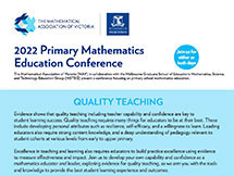 2022 Primary Mathematics Education Conference