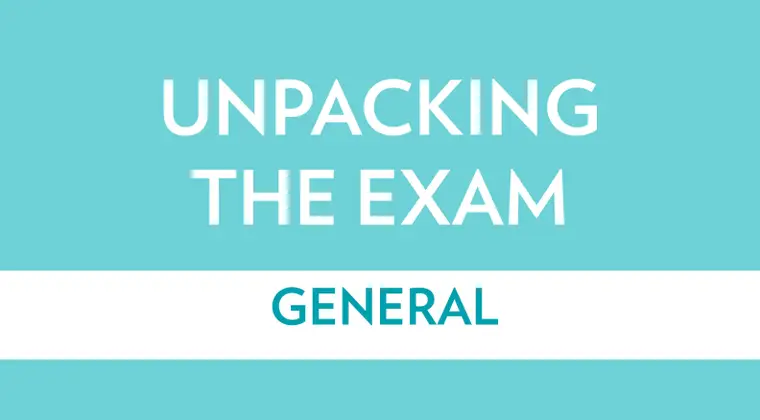 unpacking the exam general